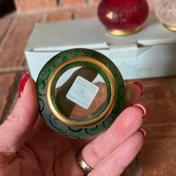 NIB PartyLite Festive Flair Tealight Trio - Picture 5 of 7